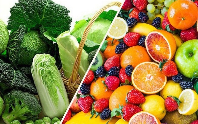Ăn nhiều rau củ trái cây sau cắt cơ cau mày (Nguồn: Internet)